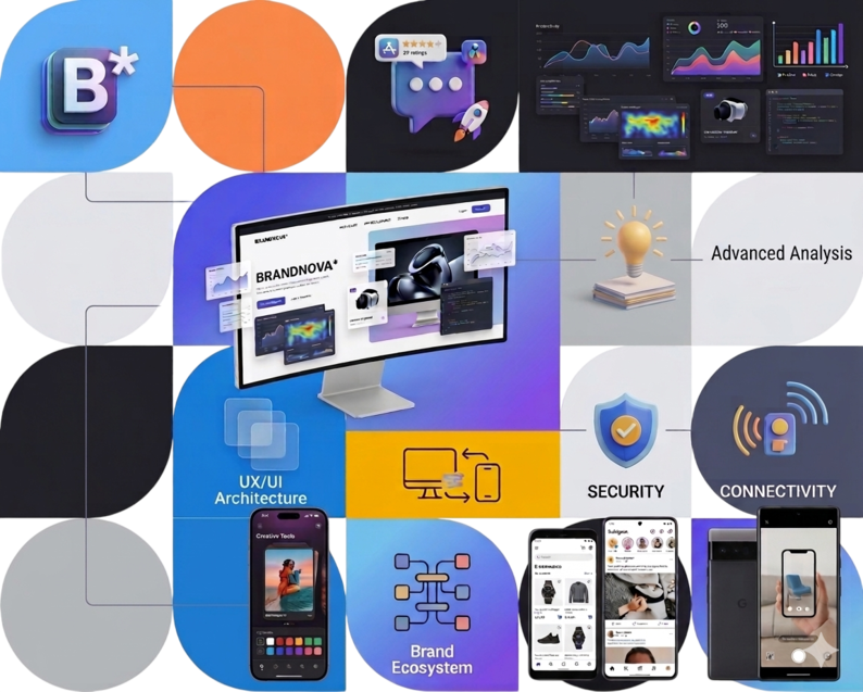 Création de site web et application mobile — Brandnova agence digitale